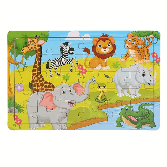 30pcs Wooden Puzzle Set for Kids Early Education Toys