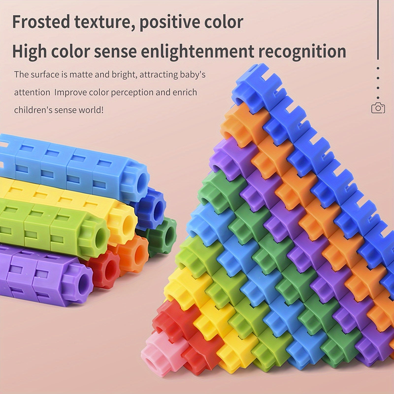 100pcs Hexagonal Building Blocks DIY Bricks Toy Educational Toys