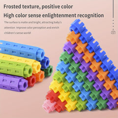 100pcs Hexagonal Building Blocks DIY Bricks Toy Educational Toys
