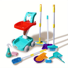 Children's Cleaning Set with Broom Mop Dustpan Brush - Educational Toy