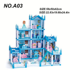Princess Castle Villa Playset for Girls Durable PP Material