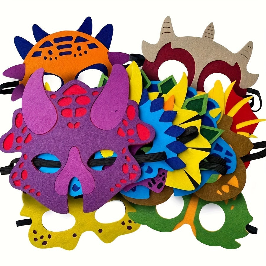 Dinosaur Masks Party Felt for Dinosaur Party Decorations Different Types