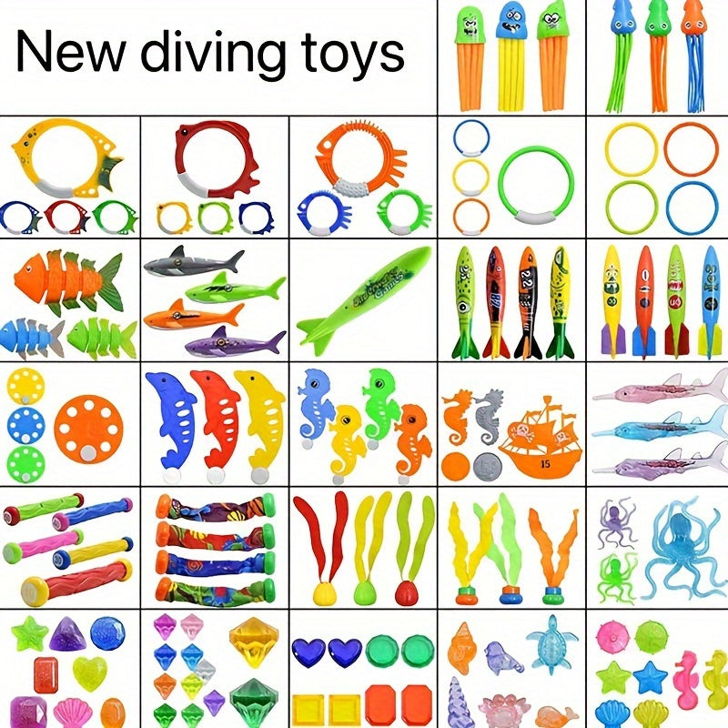3 Pack Diving Swimming Toys Set Underwater Water Grass Toys