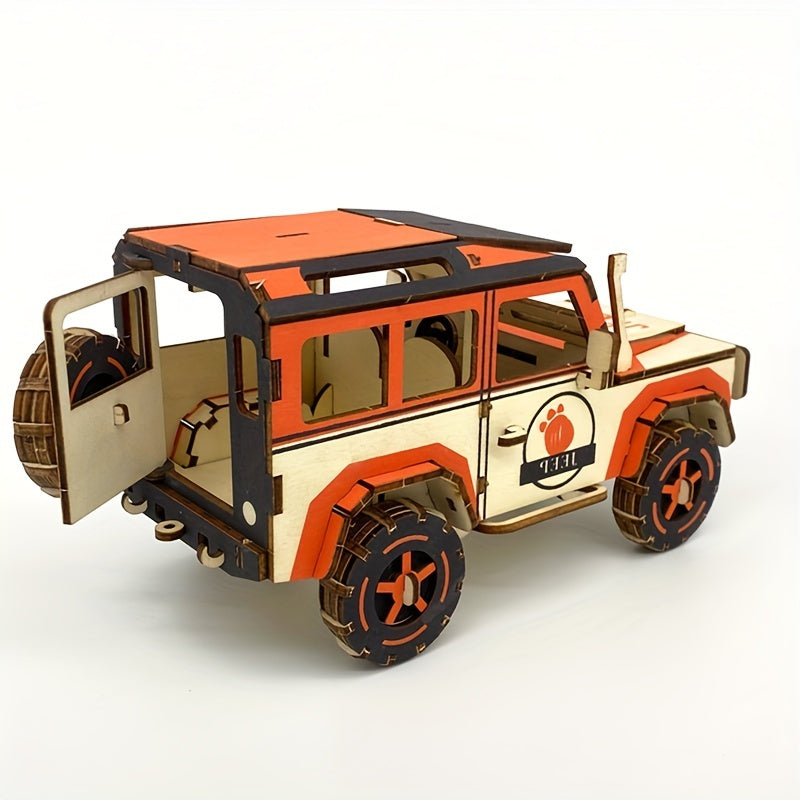 Wooden 3D Puzzle Cottages All Terrain Vehicle Models Kit