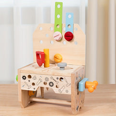 Wooden Tool Table Set for Kids - Early Education Disassembly Toy