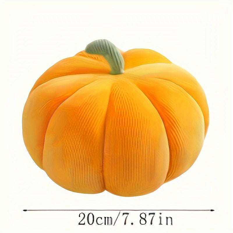 Molutian Fluffy 3D Pumpkin Plush Pillow for Halloween & Thanksgiving Decor
