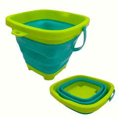 1pc Folding Bucket Silicone Telescopic Bucket Beach Water Play Toy