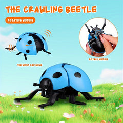Wind Up Ladybug Moving Wings Insect Playmate Ideal Birthday Present