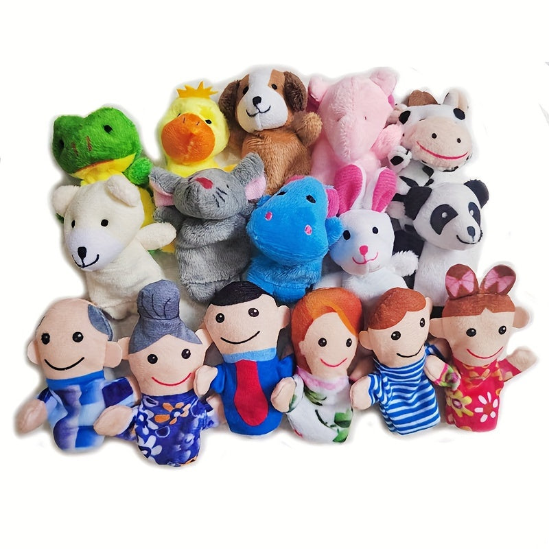 10pcs Animal Finger Puppets Set for Storytelling Party