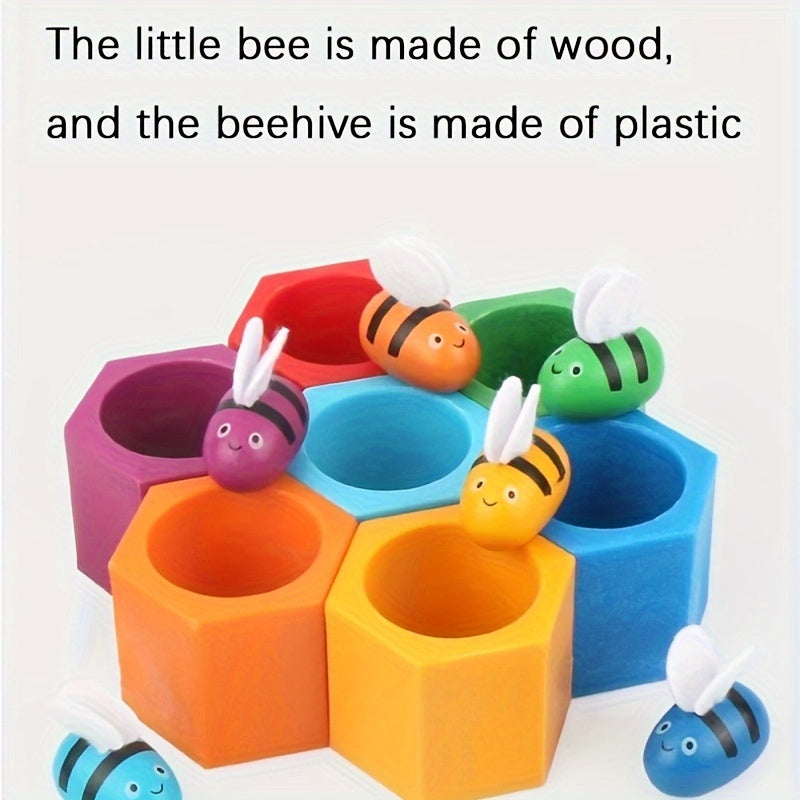 Wooden Little Bee Catching Game for Kids