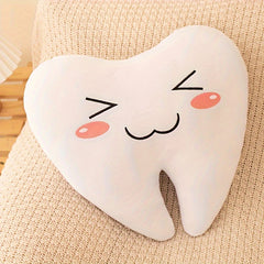 Funny Tooth Plush Toy Teeth Pillow Dolls Fairy Pillow Soft Stuffed Dental Gift