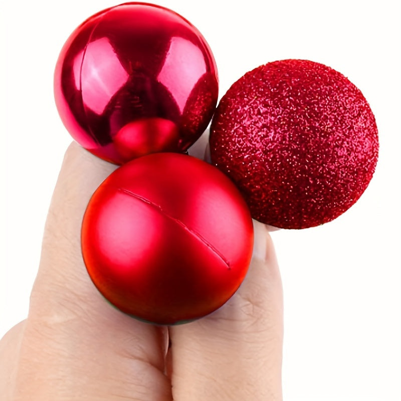 24pcs Mini Shatterproof Christmas Balls Tree Ornaments Party Decoration