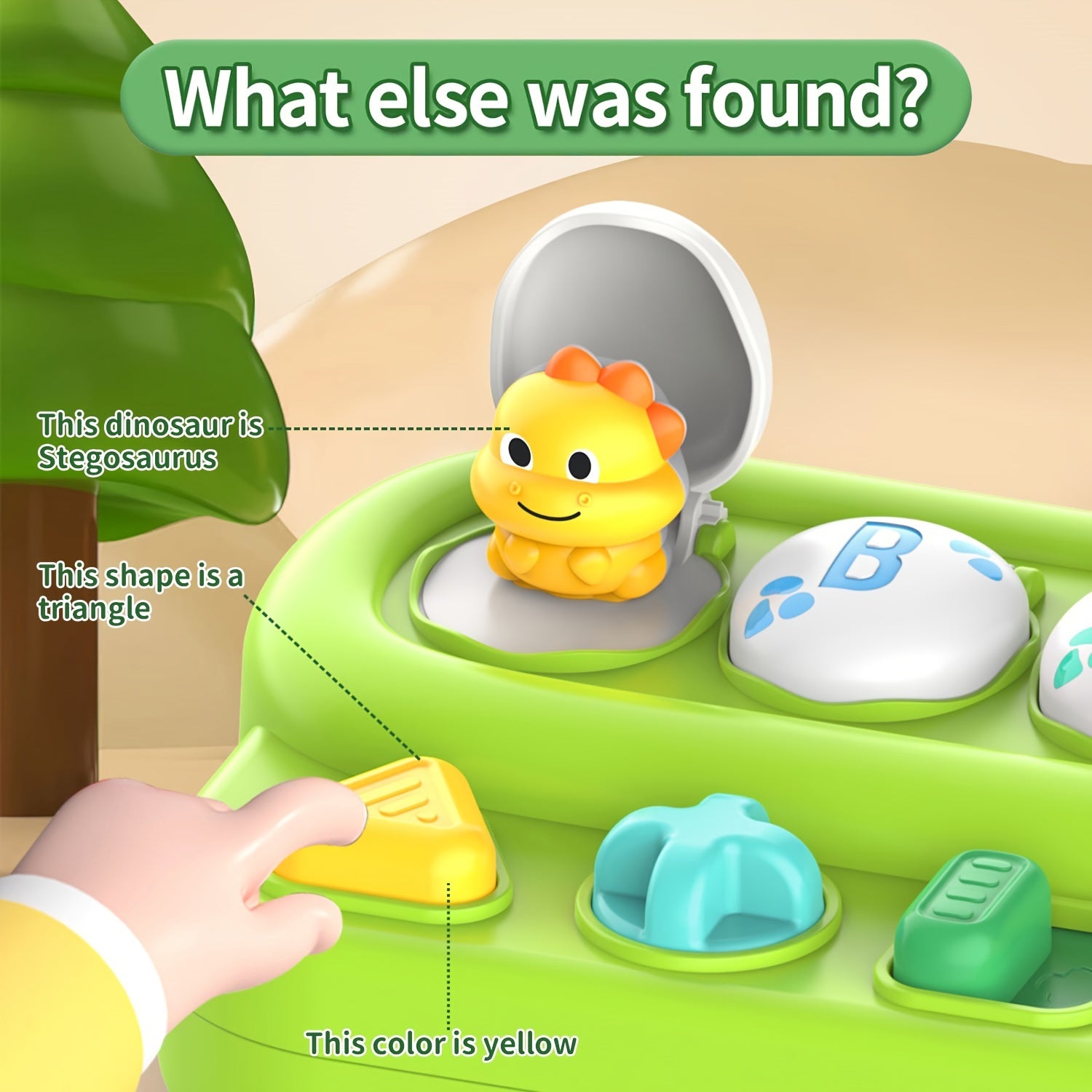 Weiff Pop Up Dinosaur Toy Interactive Early Learning Plaything