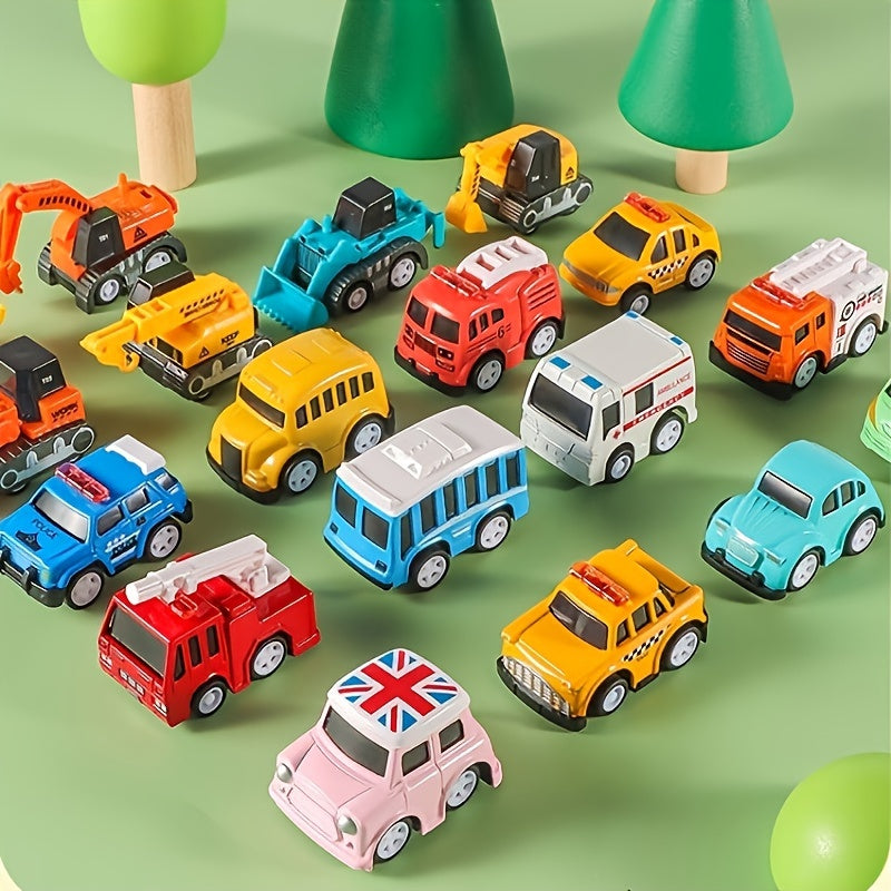 INS Style Mini Alloy Car Toy - Gift for Kids - Back Force Car Ornament