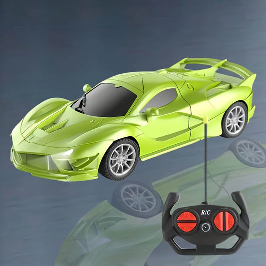 Remote Control Toy Car with Stickers for Indoor & Patio Play