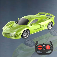 Remote Control Toy Car with Stickers for Indoor & Patio Play