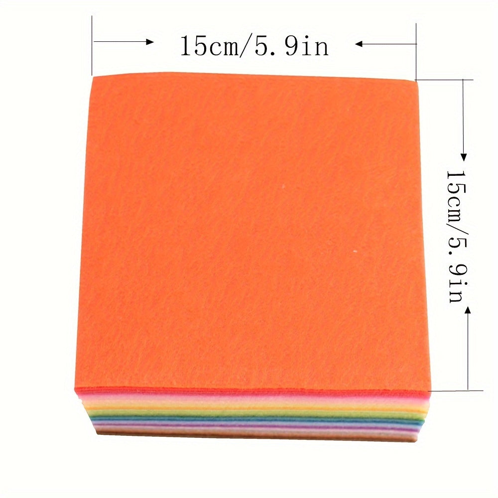 40pcs 1mm Nonwoven Felt Fabric for Home Decoration Sewing Dolls