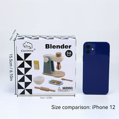 Wooden Kitchen Toy Playsets with Coffee Machine Juicer & Mixer