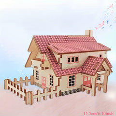 Wooden Puzzle 3D Assembling Model Toys