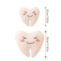 Funny Tooth Plush Toy Teeth Pillow Dolls Fairy Pillow Soft Stuffed Dental Gift