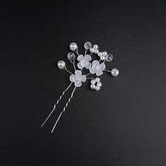 Red Crystal Hairpin Wedding Jewelry Dress Accessories
