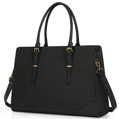 Large Capacity Laptop Bag for Women Waterproof PU Leather Office Briefcase