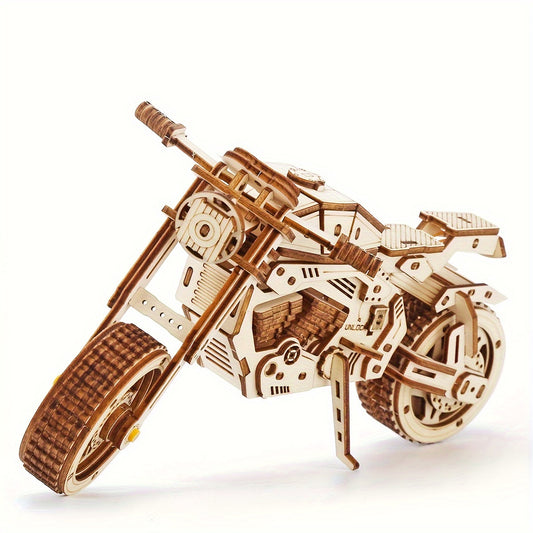 3D Wooden Puzzle Motorcycle Model Kits Halloween Gift