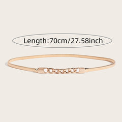 Golden Chain Elastic Waist Belt for Women