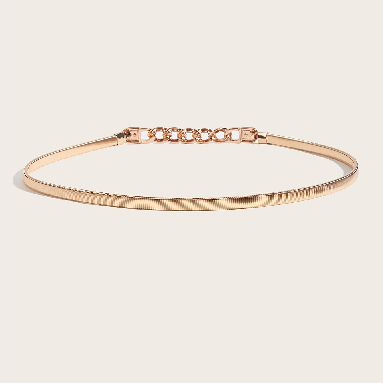 Golden Chain Elastic Waist Belt for Women