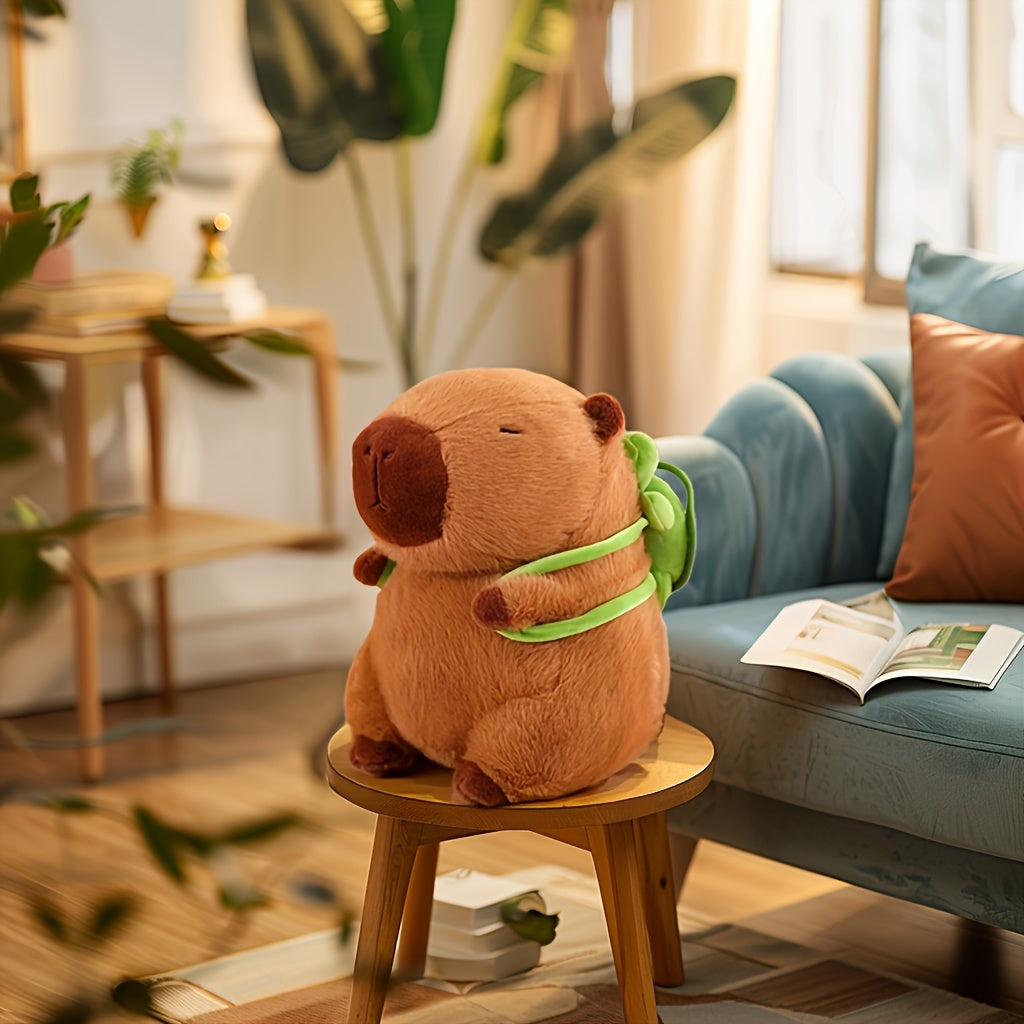 Cute Capybara Plush Toy - Soft Stuffed Animal for Car Decor