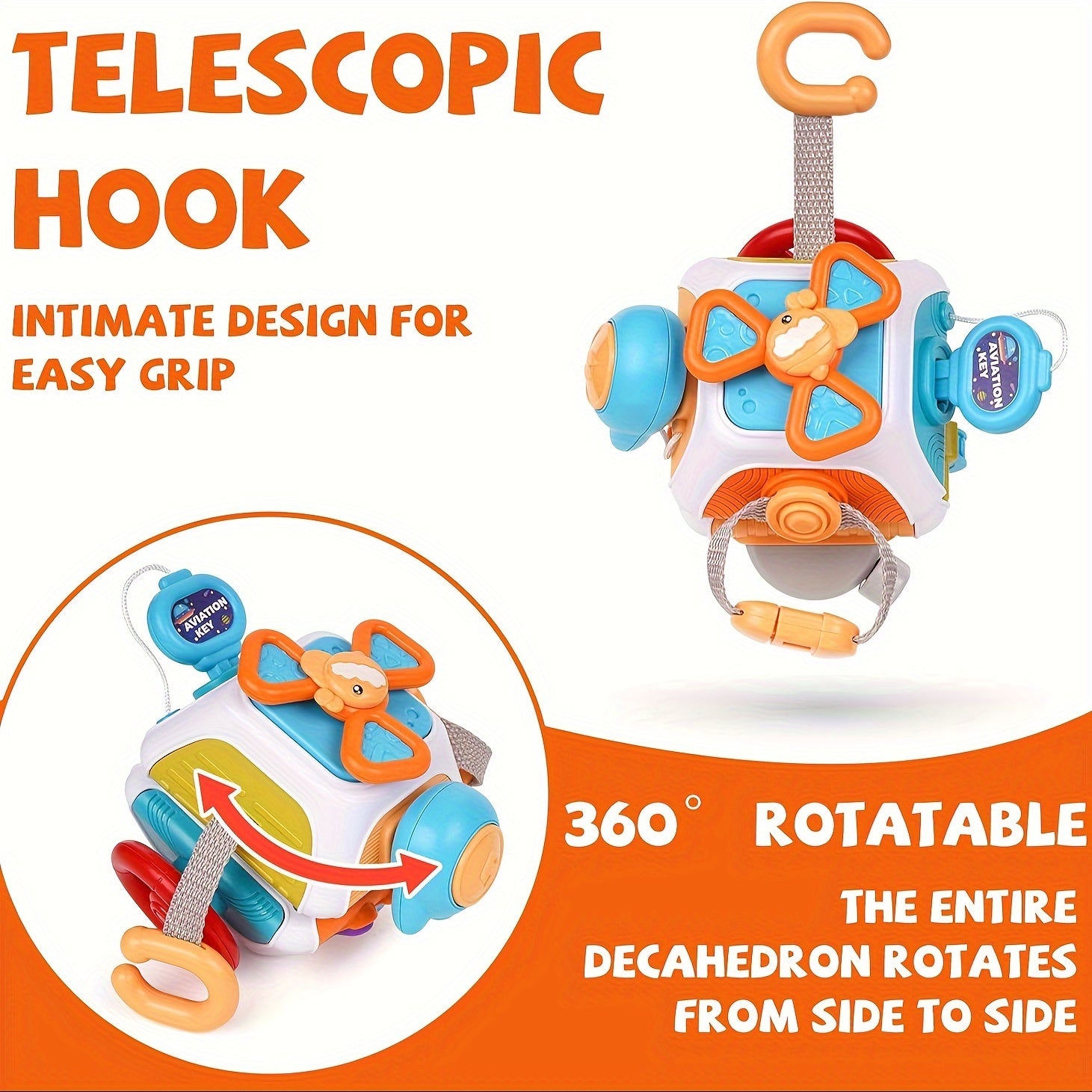 Activity Cube Toy Hand Catching Ball Educational Toy Sensory Fine Motor Skills