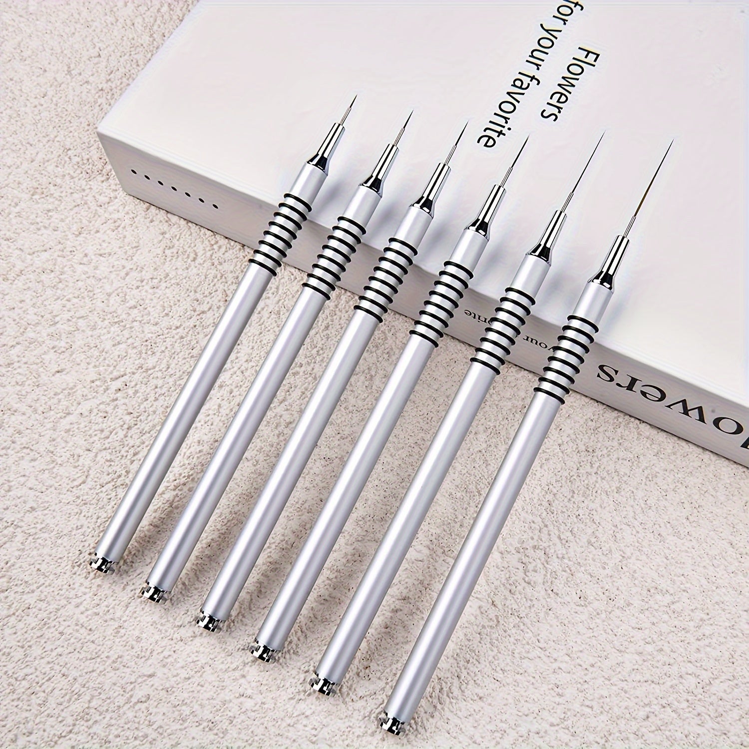 6pcs UV Gel Painting Brush Set Nail Art Christmas