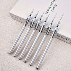 6pcs UV Gel Painting Brush Set Nail Art Christmas