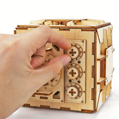 3D Wooden Puzzle Password Box Safe Box Model Toy DIY Password