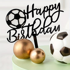 Basketball Football Theme Party Cupcake Cake Topper