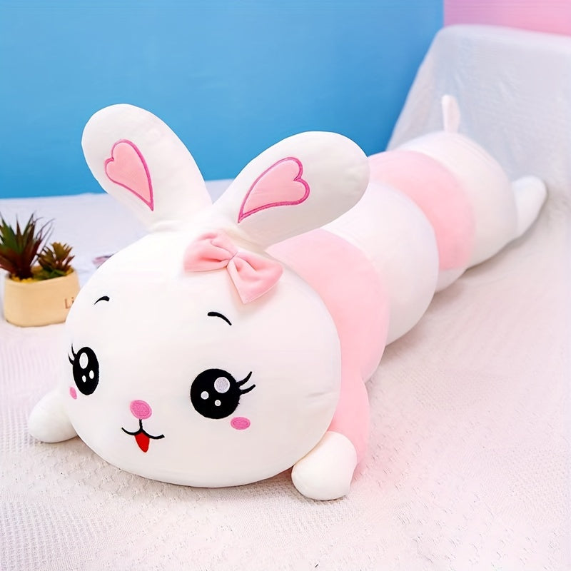 Cute Rabbit Long Body Plush Stuffed Pillow - Soft Birthday Gift