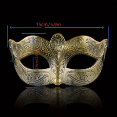 Royal Style Crown Eye Mask Half Face Mask Halloween Cosplay Prop