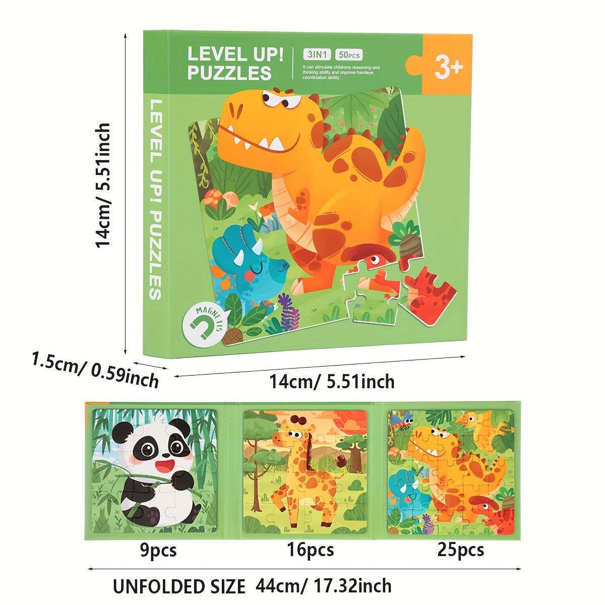 Parent Child Jigsaw Puzzles 3-in-1 Learning Toys for Family Activity