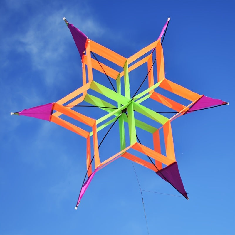 3D Lotus Kite Colorful Easy Fly for Beach & Park Fun