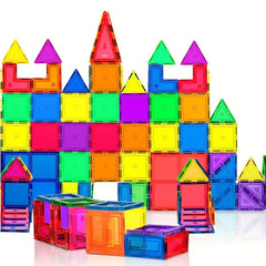 Magnetic 3D Building Blocks Set for Boys & Girls
