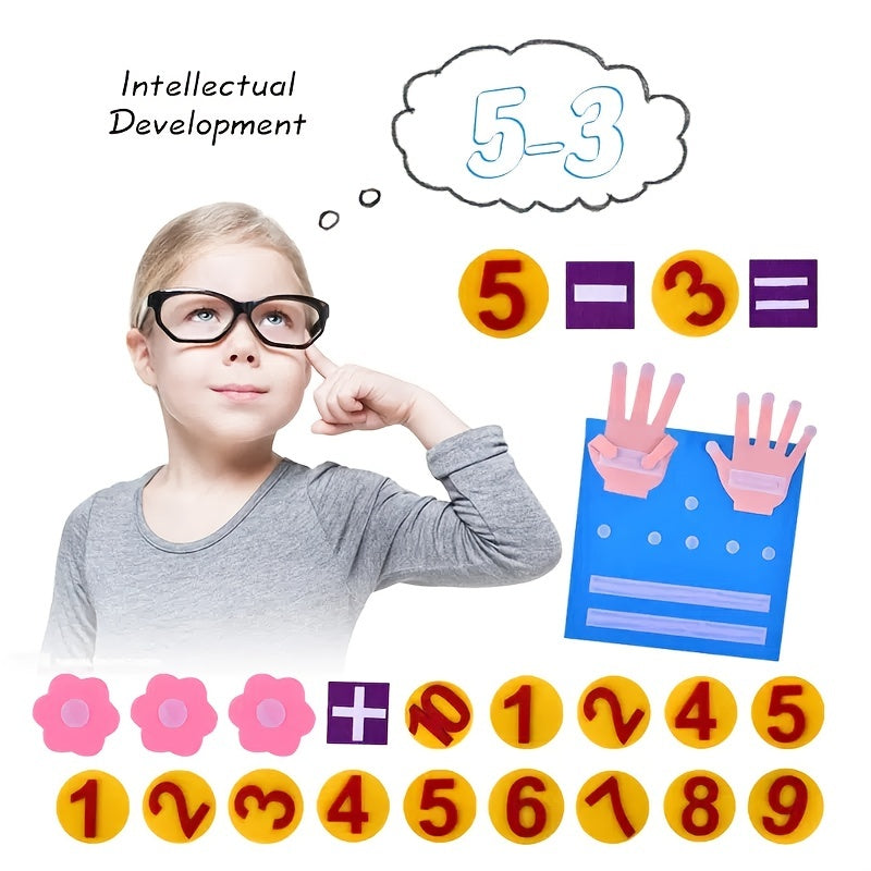 Felt Finger Numbers Math Toy for Kids - Counting Early Learning Toy