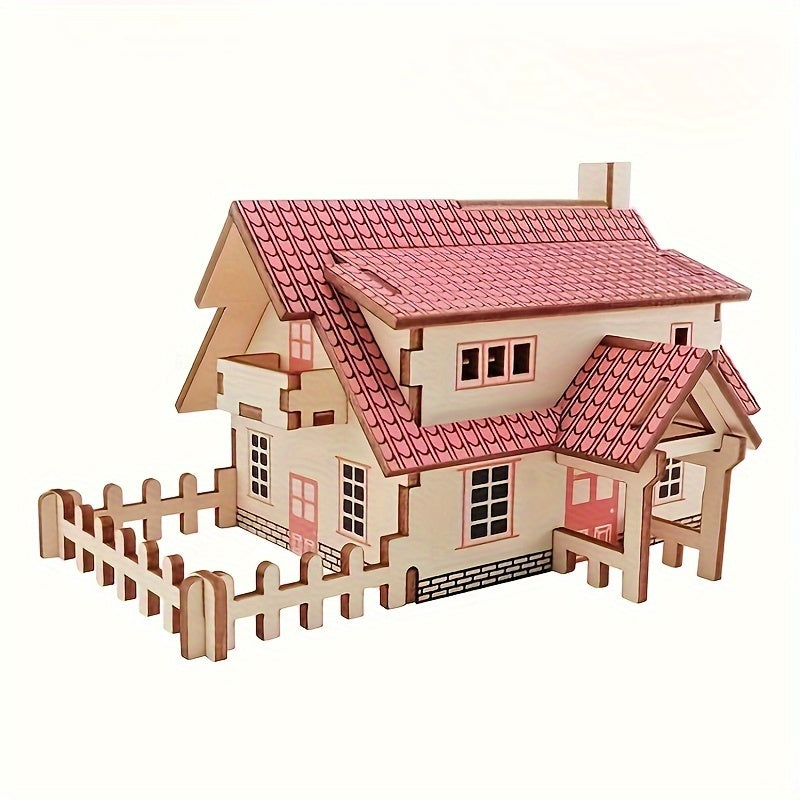 Wooden Puzzle 3D Assembling Model Toys