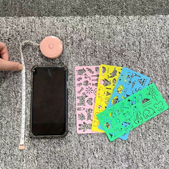 4pcs Drawing Toys Painting Template Boards Ruler Art Craft Learning