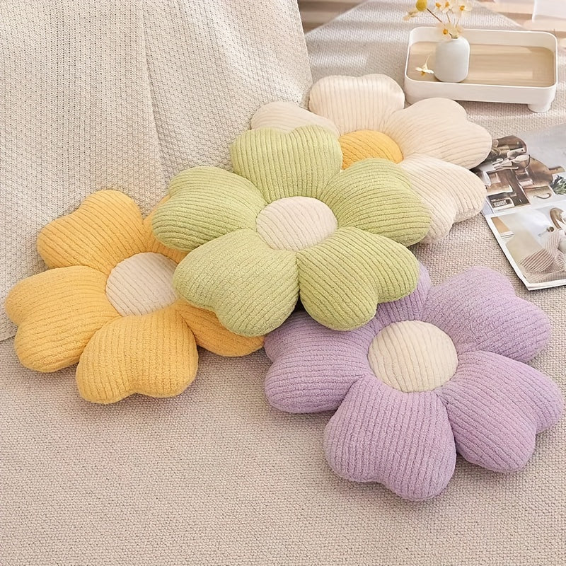 Plush Flower Pillow for Kids Bedroom Decor and Window Seating