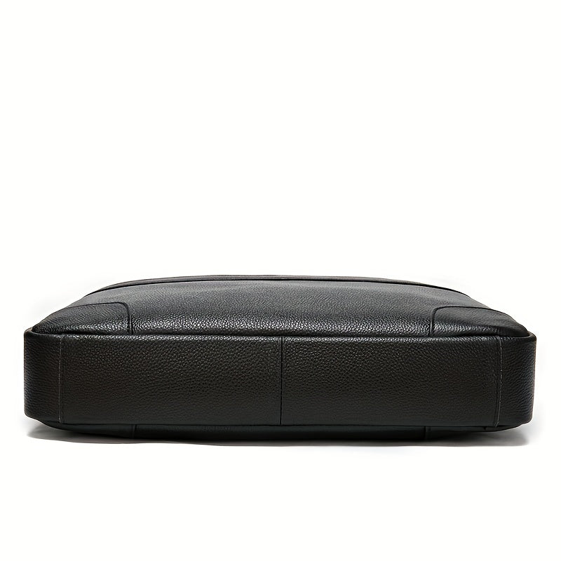 Men's Leather Laptop Tote Bag Shoulder Bag