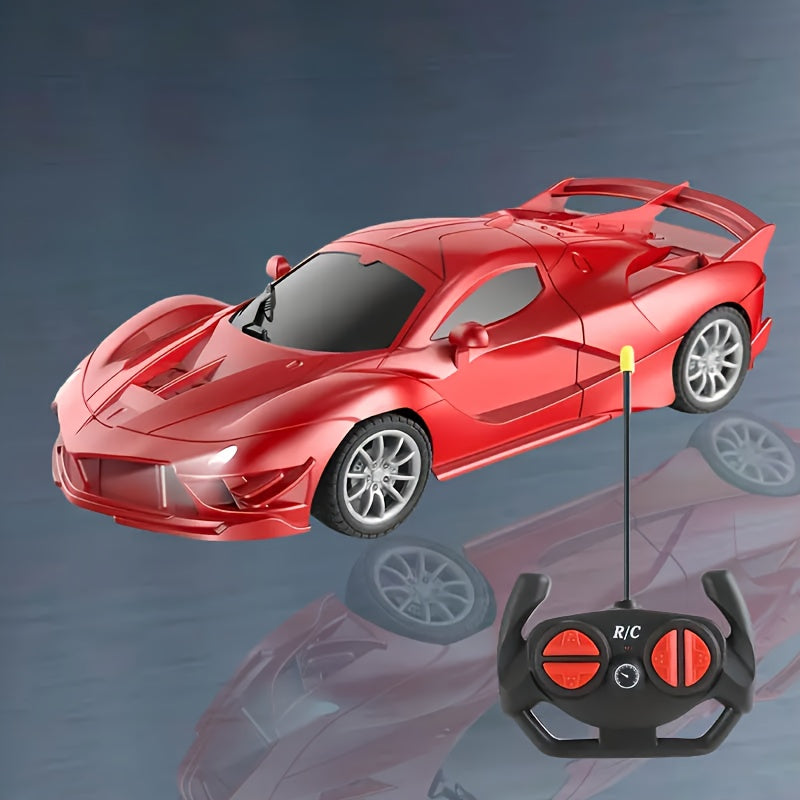 Remote Control Toy Car with Stickers for Indoor & Patio Play