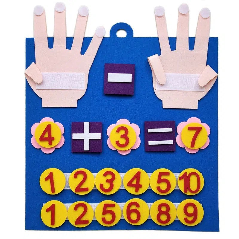 Felt Finger Numbers Math Toy for Kids - Counting Early Learning Toy