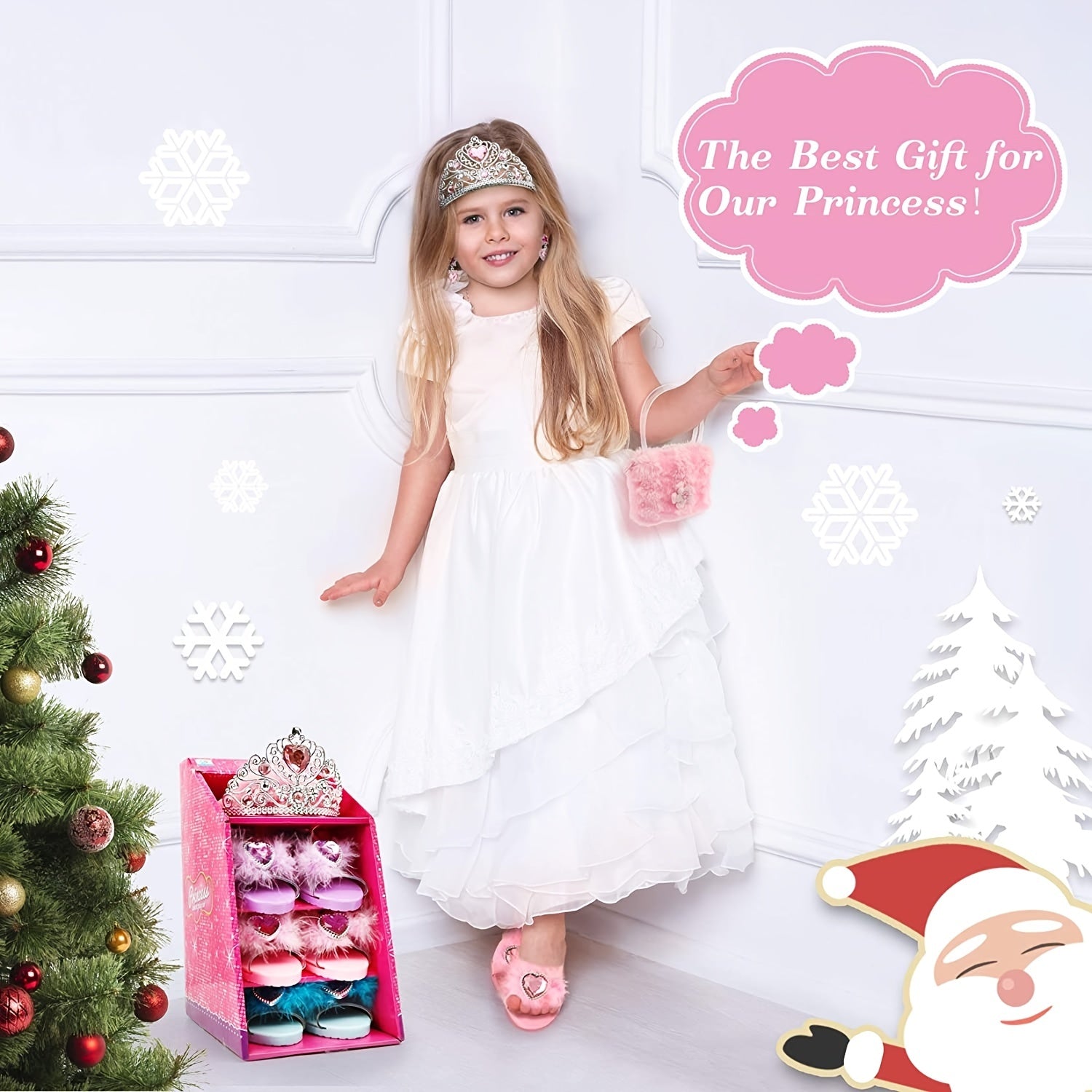 Princess Toddler Dress Up Shoes & Jewelry Set - 3 Pairs