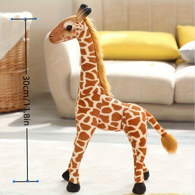 Tall Giraffe Stuffed Animal Plush Toy Soft Squeezable Lifelike Gift