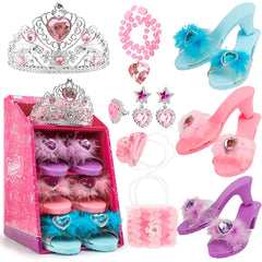 Princess Toddler Dress Up Shoes & Jewelry Set - 3 Pairs